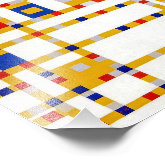 Broadway Boogie Woogie | Piet Mondrian | Foto Afdruk (Hoek)