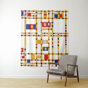 Broadway Boogie Woogie Piet Mondrian Wandkleed