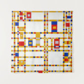 Broadway Boogie Woogie | Piet Mondrian | Wandkleed (Voorkant)