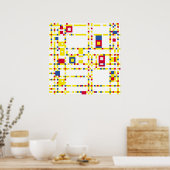 Broadway Boogie Woogie Poster (Keuken)