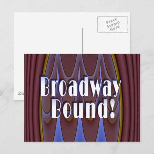 Broadway Bound. Briefkaart (Voorkant / Achterkant)