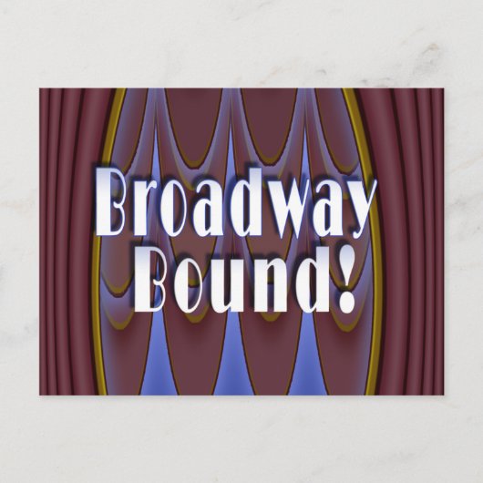 Broadway Bound. Briefkaart (Voorkant)