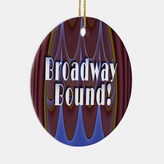 Broadway Bound. Keramisch Ornament (Rechts)