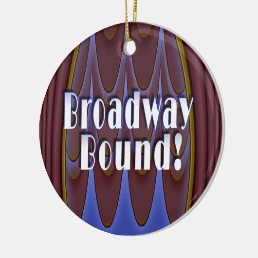Broadway Bound. Keramisch Ornament (Links)