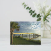 Broadway Bridge, Halifax River, Daytona Beach, FL Briefkaart (Staand voorkant)