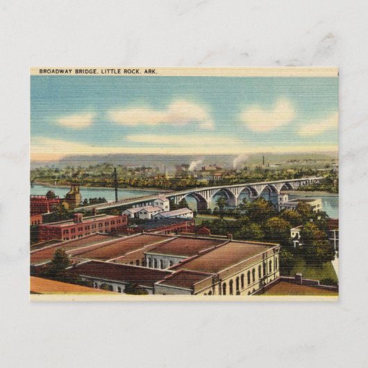 Broadway Bridge, Little Rock, Arkansas Briefkaart (Voorkant)