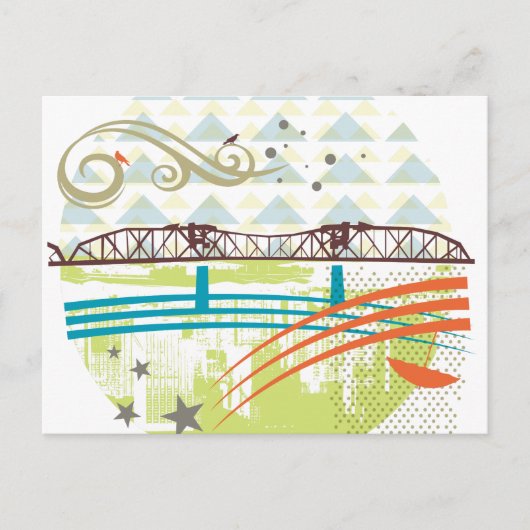 Broadway Bridge Portland Briefkaart (Voorkant)