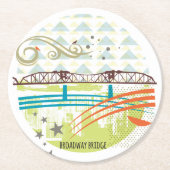 Broadway Bridge Portland Onderzetter (Voorkant)