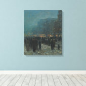 Broadway en 42nd Street Canvas Afdruk (Insitu (Houten vloer))