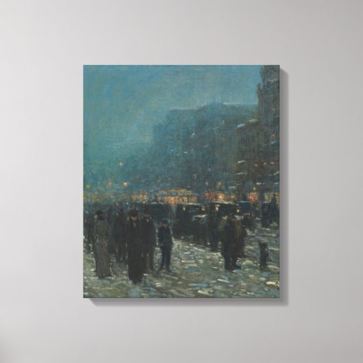 Broadway en 42nd Street Canvas Afdruk (Voorkant)