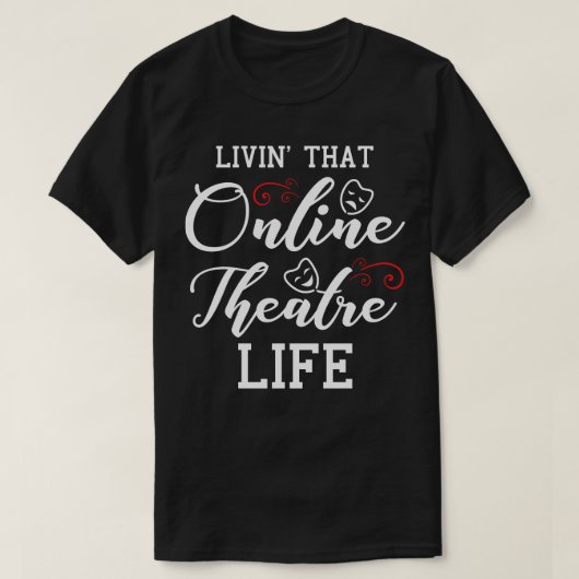 Broadway gezichtsmasker voor theaterliefhebbers 3 t-shirt (Design voorkant)