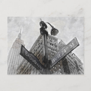 Broadway-hoekteken Briefkaart