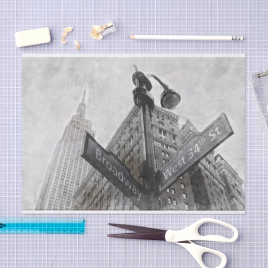 Broadway-hoekteken Tissuepapier (Craft)