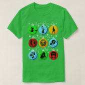 Broadway kerstlampen t-shirt (Design voorkant)