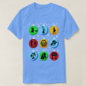 Broadway kerstlampen t-shirt (Design voorkant)