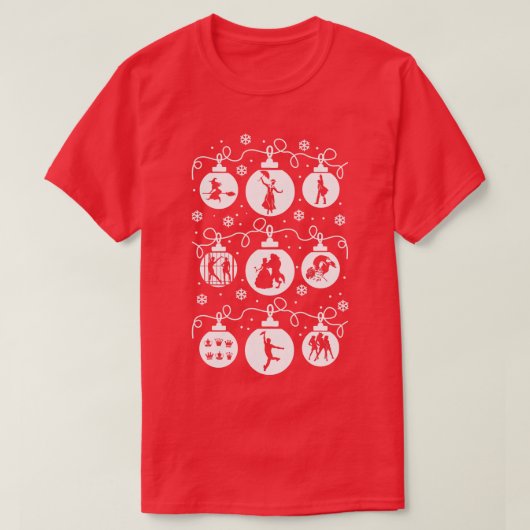 Broadway Kerstmis T-shirt (Design voorkant)