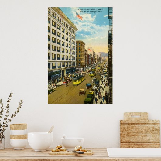 Broadway, Los Angeles 1916  Poster (Keuken)