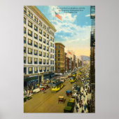 Broadway, Los Angeles 1916  Poster (Voorkant)