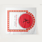 BROADWAY MARQUEE Bat Mitzvah Fotohokje Achtergrond Wandkleed (Voorkant (horizontaal))