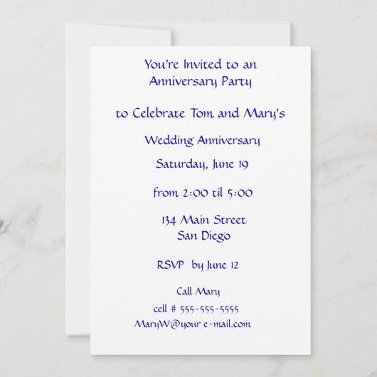 Broadway Marquee Red Carpet 50 e Jubileum Kaart (Achterkant)