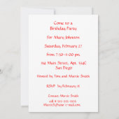 Broadway Marquee Red Carpet 65th Birthday Party Kaart (Achterkant)