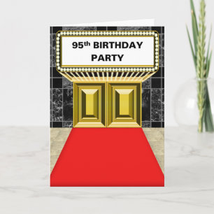 Broadway Marquee Red Carpet 95ste verjaardagsfeest Kaart