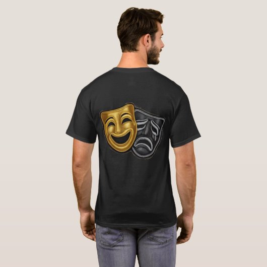 Broadway-maskers T-shirt (Achterkant volledig)