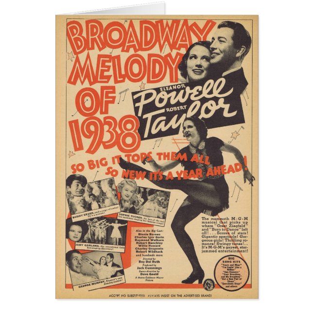 Broadway Melody uit 1938 (Voorkant)