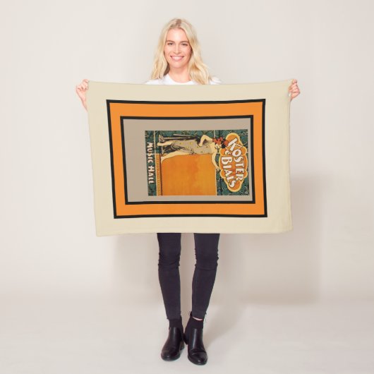  Broadway Music Hall-advertentie Fleece Deken (In situ)