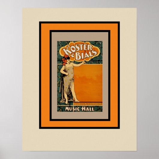 Broadway Music Hall Poster (Voorkant)