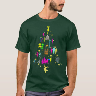 Broadway Musical Theater kerstboom T-shirt