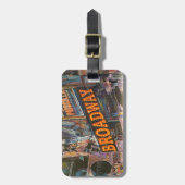 Broadway Neon Lights Bagagelabel (Voorkant verticaal)