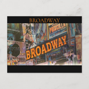 Broadway Neon Lights Briefkaart