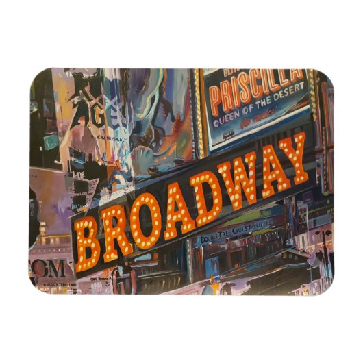 Broadway Neon Lights Magneet (Horizontaal)