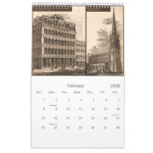  Broadway New York Antiek Cityscape Kalender (Feb 2026)