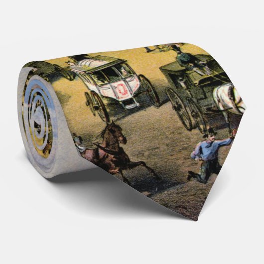 Broadway New York City 1875 Stropdas (Opgerold)