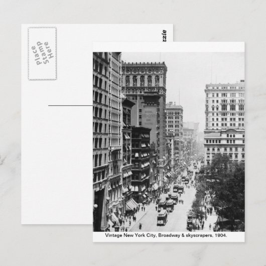  Broadway, New York City 1904, Briefkaart (Voorkant / Achterkant)