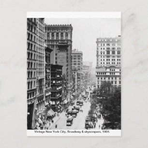 Broadway, New York City 1904, Briefkaart