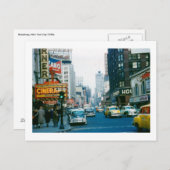 Broadway, New York City, 1950  Briefkaart (Voorkant / Achterkant)