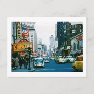 Broadway, New York City, 1950  Briefkaart