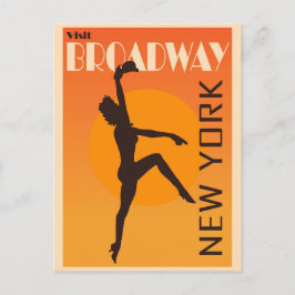 Broadway New York City Travel Briefkaart