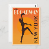  Broadway New York City Travel Briefkaart (Voorkant / Achterkant)
