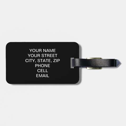 Broadway Nights Bagagelabel (Achterkant horizontaal)