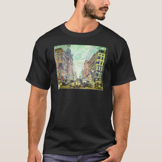 Broadway, NYC (1880) T-Shirt (Voorkant)