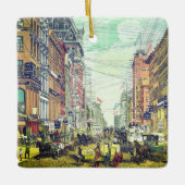  Broadway, NYC (1.880) Keramisch Ornament (Voorkant)