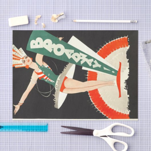 Broadway NYC Great Gatsby Art-kunst Tissuepapier (Craft)