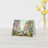  Broadway, NYC-kaart (1880) Kaart (Gele Bloem)