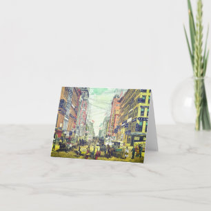 Broadway, NYC-kaart (1880) Kaart