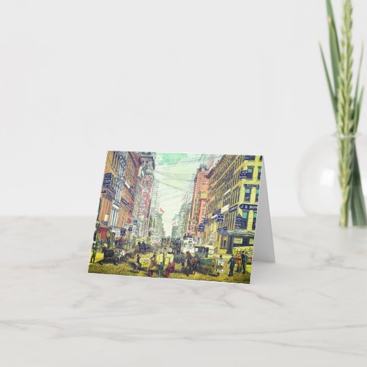  Broadway, NYC-kaart (1880) Kaart (Voorkant)