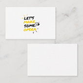 Broadway opera theater visitekaartje (Voorkant / Achterkant)